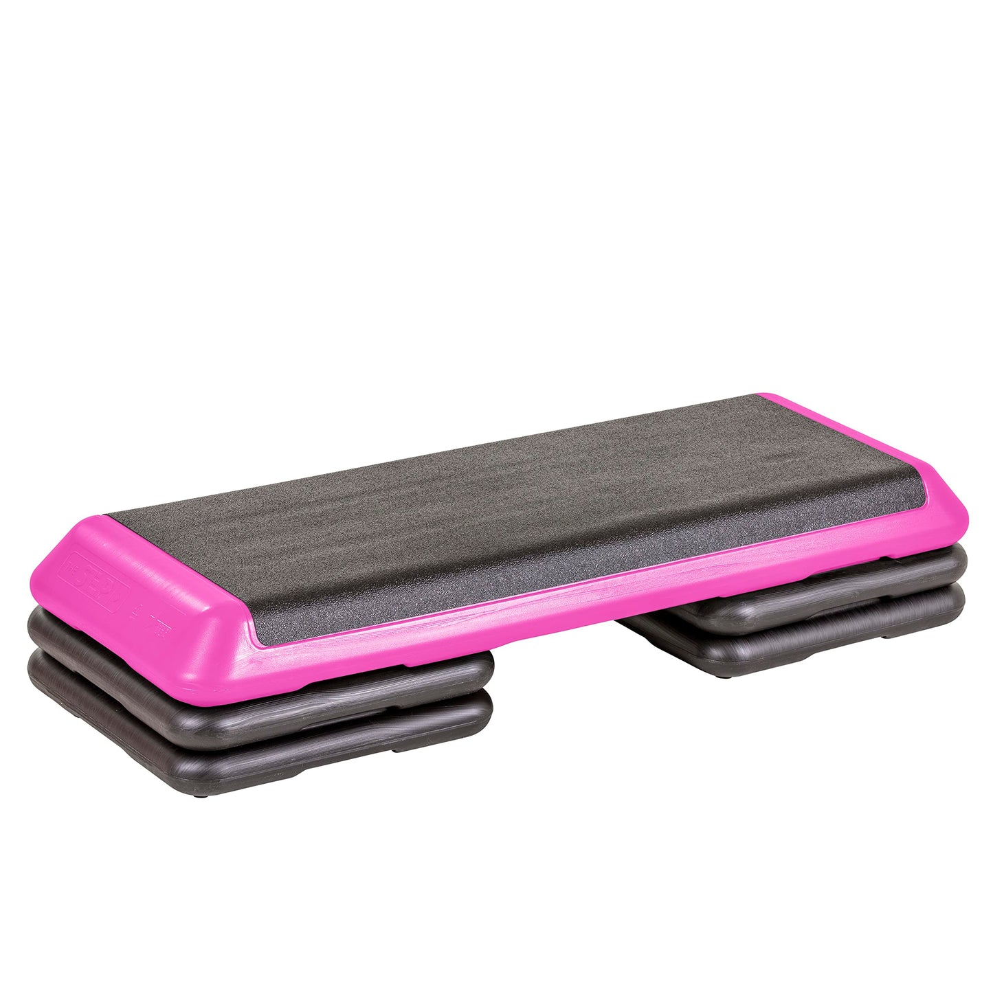 The Step Freestyle Grey Aerobic Platform, Health Club Size Steppers for Exercise