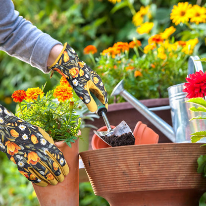 SLARMOR Gardening-Gloves for Women - Thorn-Proof Work-Gloves with Touch Screen for Weeding, Digging, Planting, Pruning Yard Gloves，Well-Designed Gardening Gifts for Women Gardeners-Small