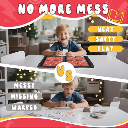 Trading Card Binder 4 Pocket,Card Binder 400 Pockets,Card Book Holder Cards with 50 Removable Sleeves,3-Ring Zip Design MTG/TCG/Sport Collectible Trading Card Albums Gifts for Boys and Girls(Red)