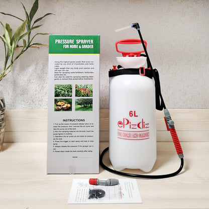 ePizdiz Watering Can Device for Watering Hanging Plant Basket Hard to Reach High Plant Waterer Sprayer 1.6 Gallon (Red 6L)