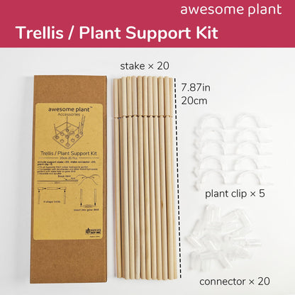 Awesome Plant Trellis System (20 PCS) Plant Support Stakes Kit, 7.87 Inches Plant Stakes for Indoor Hydroponic Growing System, Compatible with Aerogarden Harvest XL Bounty and iDOO Indoor Garden