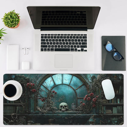 NIYLYNSYN Gothic Art Gaming Mouse Pad,Large Non-Slip Thick Stitched Edge Mouse Mat for Home Office Gaming Keyboard Desk Pad (35.4 x 15.7 Inches)