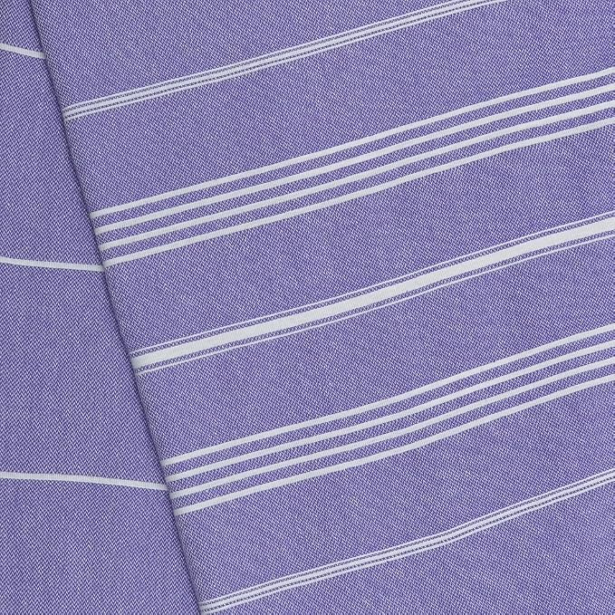 Bersuse Towels Anatolia XL Beach Blanket Throw Blanket Turkish Towel 100% Cotton Extra-Large Quick-Dry Lightweight Premium Peshtemal Towel - 61x82 Inches, Dark Purple