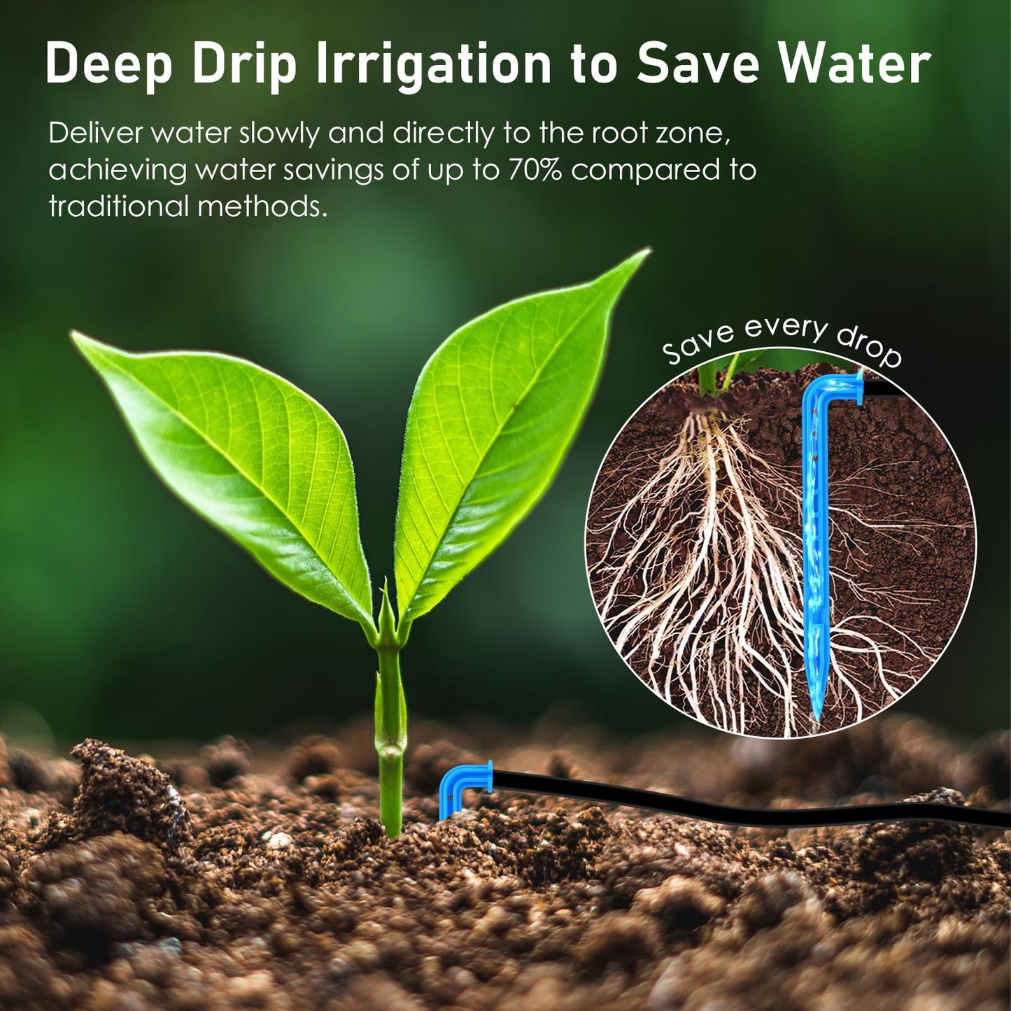 WIOR Automatic Plant Waterer Drip Irrigation System Kit for 15 Potted Plants, Indoor Self Watering System Plant Watering Devices with Programmable Water Timer for Garden Balcony Greenhouse Vacation