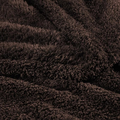Exclusivo Mezcla Fleece Coffee Throw Blanket for Couch Sofa, Ultra Soft, Lightweight and Fluffy Blankets for Women, All Season, 50x60 Inches