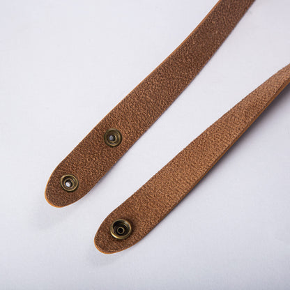 PU Leather Curtain Tiebacks, Ring Clips Curtain Holdabacks Buckle for Window Draperies of Home Hotel Curtain Holders, Rope Decoration Creative Curtains Ties Modern Minimalist Set of 2 (Light Brown)