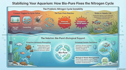Bio-Pure Pond & Aquarium is (Whey) Better. Ask Rufus: Why is Bio-Pure with (DPW) Better? – 50/50 Dual-Action for Water Clarity + Bottom Waste/Sludge - Treats up to 7,000 gal. (Microbe Nutrition)
