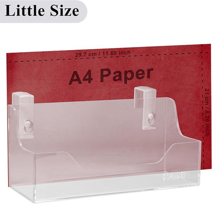 Bedside Caddy Hanging Storage Basket Little Size Plastic Beside Shelf Hang-on Storage Organizer for Collage Dorm Bunk Bed,Changing Table - Bedroom Essentials for Phone,Mini Speaker,Tissues (Clear)