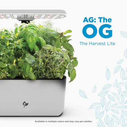 AeroGarden Harvest Lite in Cream, Soil-Free Indoor Hydroponic Garden with LED Grow Light for Year-Round Gardening of up to 6 Herbs and Vegetables