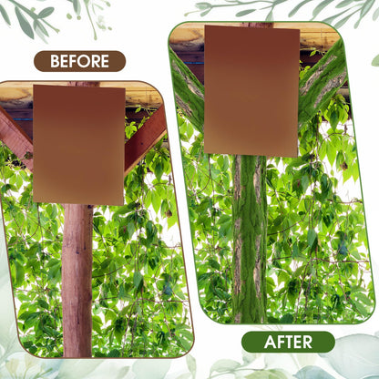 Suncalla Artificial Moss Bark 11.8 x 11.8 inches Tree Plants Bark DIY for Tree Collar Sewer Decoration Water Pipe Pillar Cover Indoor Wall Garden Decor