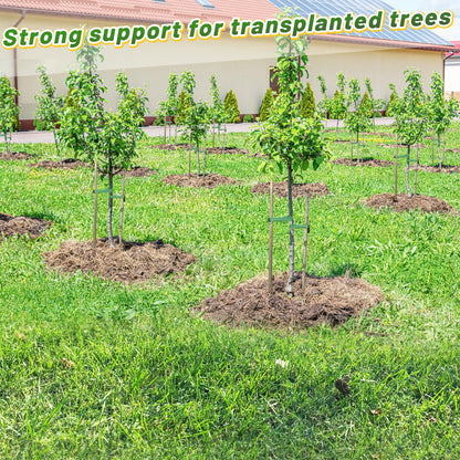 2,425 Lbs Strength Tree Straps - 216FT Tree Tie Support Straps for Staking, Green Blend in with Landscaping for Guying Young Trees Straight and Storm Protection, for Outdoor Plants, 1" Wide