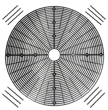 Plant Pot Grid Flower Pot Cover Baby Safety to Protect Children Pets Plant Black 20.8" Pack of 2