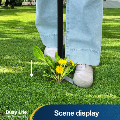 Yocada Weed Puller Tool Stand Up Weed Remover Tool with 4 Claw Steel Head Weeder Tool Long Handle Garden Hand Weeding Tool Easily Remove Weeds Roots Without Bending Pulling Kneeling 62.59"