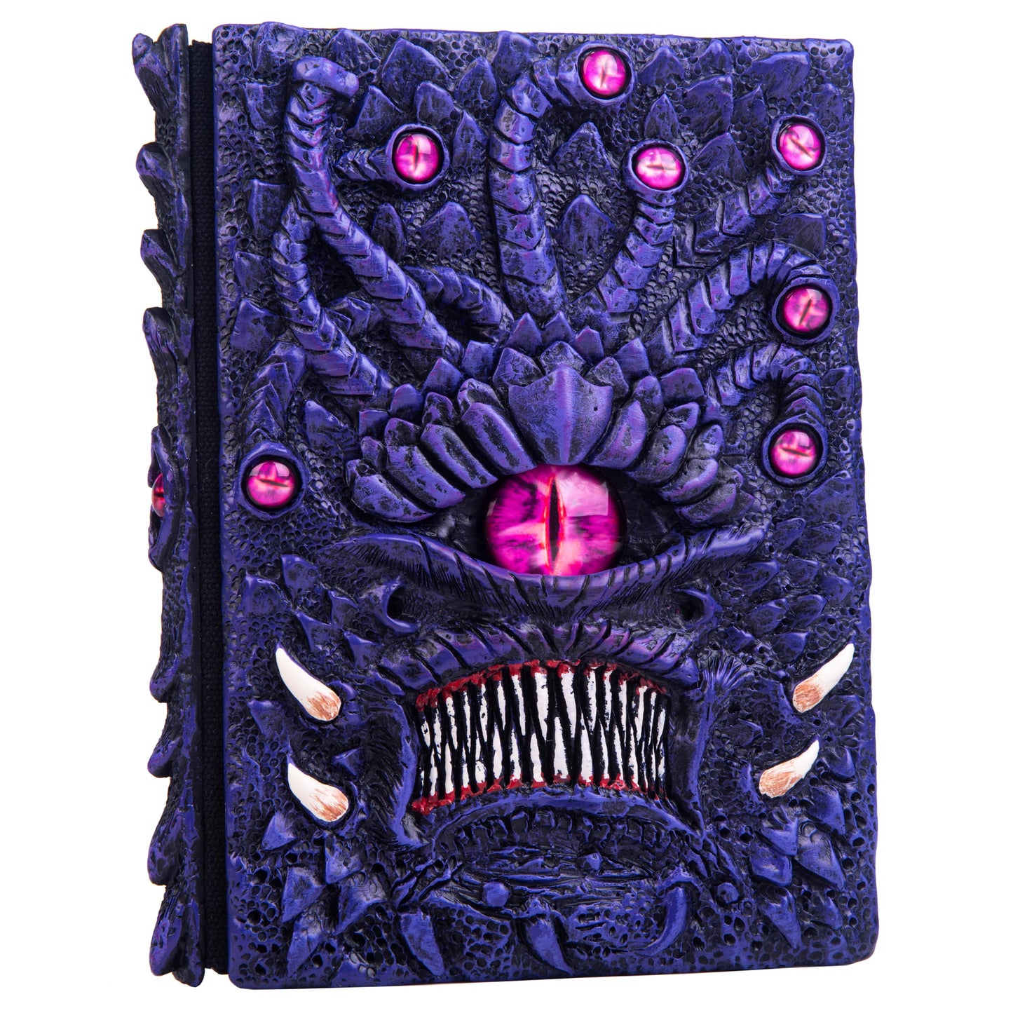 Handmade The Eye Devil of Tentacle Embossed Journal,Resin Engraving Notebook,Blank Paper,Hardcover Travel Diary for Writing,Sketchbook,Collection,Creative gifts,Decoration Diary for Man Woman A5 Size (4 colours) (Eyes Devil-Purple)