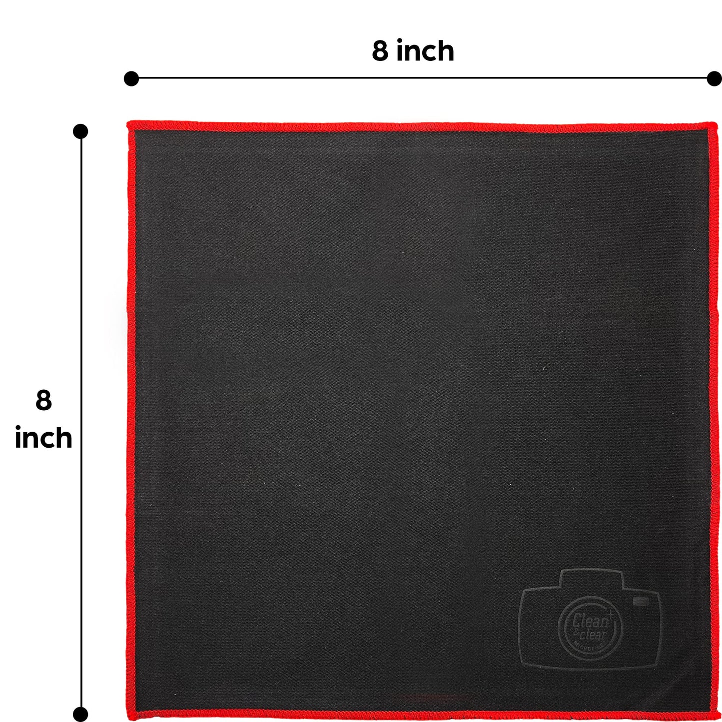 Clean & Clear Microfiber Cleaning Cloth, EXTRA LARGE [8 Pack] ULTRA PREMIUM Microfiber Cleaning Cloth - Microfiber Cloth for Camera Lens, Glasses, Screens, and all Lens.