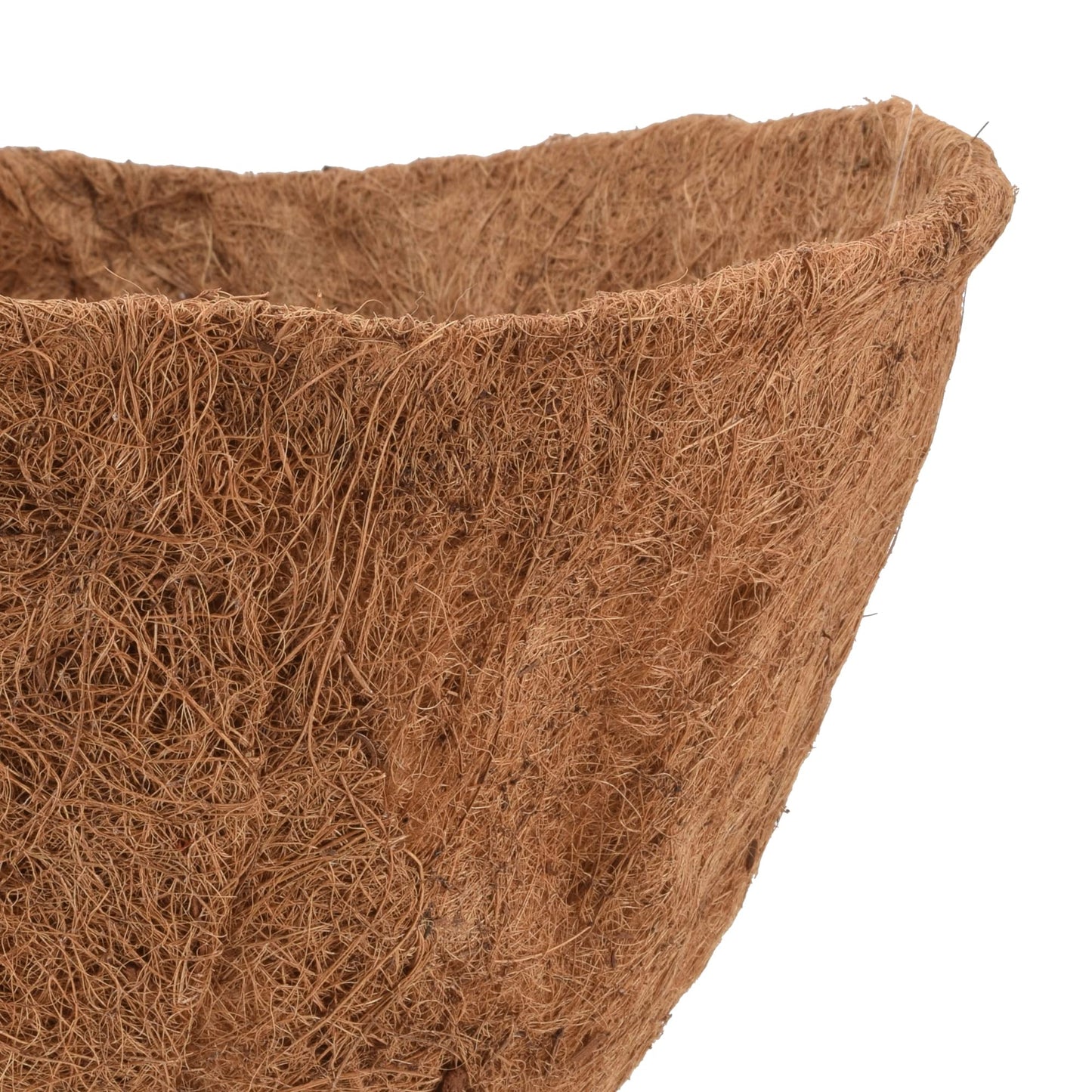 Arcadia Garden Products Extra Durable CB52 18-inch Coco Liner for Half Round Circle Wall Mounted Hanging Basket Planters, Natural Coconut Fiber Replacement Liner for Garden Outdoor Flower Pots