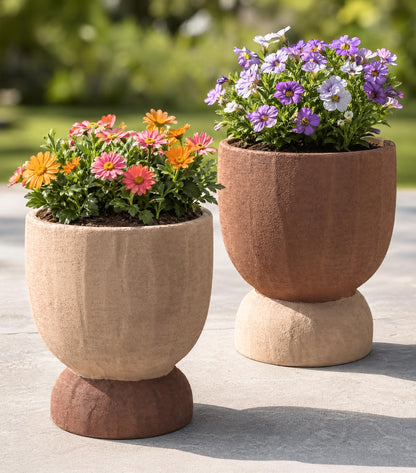 DREAMLOOM Terracotta Planter for Plant Flowers, 6.4Inch Terracotta Pots for Succulents, Bonsai, Fairy Gardens, Herbs, Terra Cotta Color(Rust red)