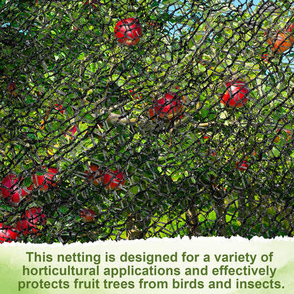 Wesnoy Bird Netting for Garden 14 x 14 ft Garden Netting with 1/4 Inch Mesh Heavy Duty Gardening Protection Mesh for Fruits, Vegetables, Trees, Flowers, Deer, Shields Plants from Birds