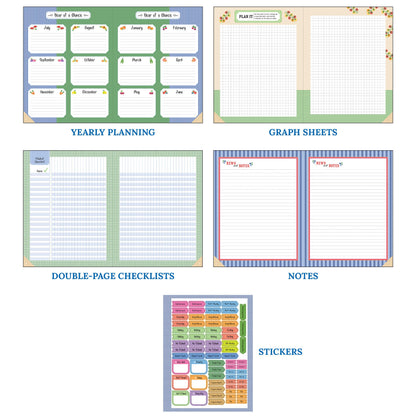 Carson Dellosa Education Teachers Plant Seeds That Grow Together 128-Page Teacher Planner, Undated 8"x11" Lesson Plan Farmers Market Themed Book With Stickers, Class Schedule, Weekly Calendar, Classroom Must Haves, Homeschool Essentials, School Supplies