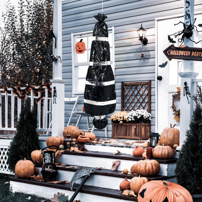 Lvdeer Halloween Decorations Outdoor Body Props - Scary Fake Corpse in Bag Hallowmas Prop Creepy Haunted House Decor (Requires Assembly)