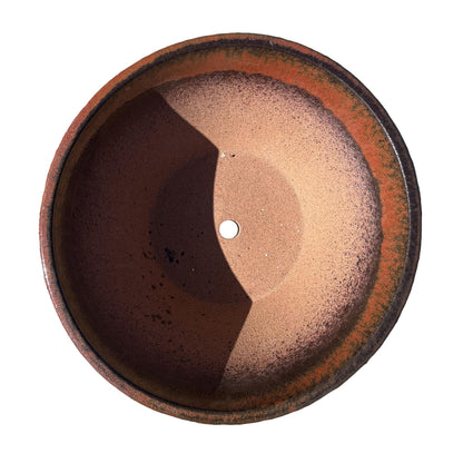 Ten Thousand Pots Succulent Pot - 12 Inch Brown Planter (Ceramic) - Handcrafted, Durable Flower Pot