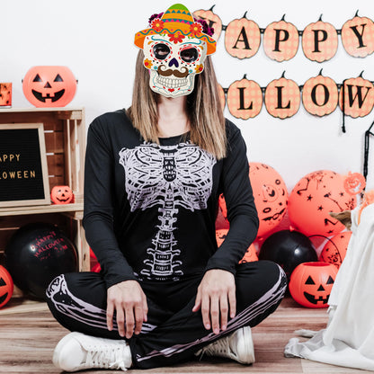 80UncleKimby 8PCS Dia De Los Muertos Masks - Halloween Felt Sugar Skull Crafts, Day of The Dead Costume Accessories Decorations Classroom Activities Party Favors