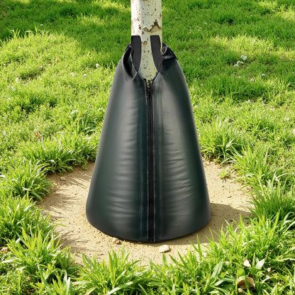 VEVOR Tree Watering Bags Slow Release 20 Gallon 25 Pack, 3-4 Hours Tree Water Bag, Heavy Duty PE Tree Drip Irrigation Gator Bag with Zipper, Durable & Reusable Deep Root Shrub Watering Bag