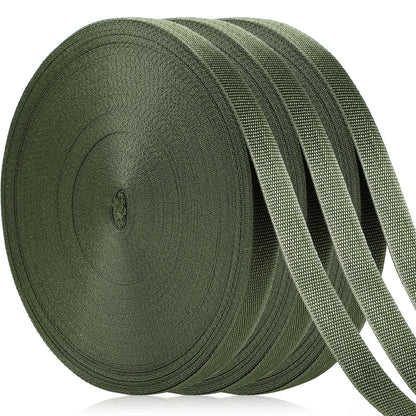 Shappy Tree Tie Strap Garden Webbing Strap Garden Plant Supports Tree Tie Staking and Guying for Outdoor Use, Plant Supports, Grafting, Straightening Supplies(Yellow Green,443 Feet x 1 Inch)