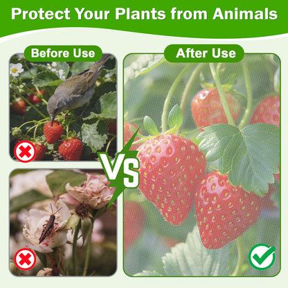 2 Pack Garden Vertical Planter Pot Insect Bird Netting,39.4" x 20" Stackable 5 Tier Strawberry Planter Pot Garden Mesh Plant Cover with Zipper for Outdoor Strawberry Herb Flower Protection