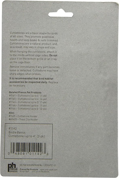 Prevue Pet Products Bpv1142 2-Pack 4-Inch Bird Cuttlebone, Small