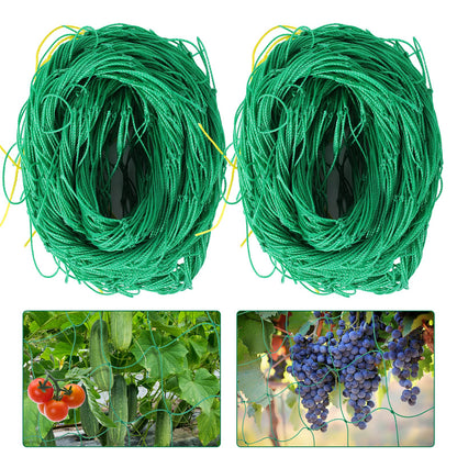 Kikhope Trellis Netting for Climbing Plants, 2 Pack 5.9 ft x 16.4 ft Heavy Duty Garden Trellis Netting for Cucumber, Vine, Tomato, Plants Trellis Net for Climbing Vine Plants Fruits & Vegetables