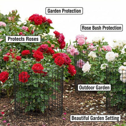 3Pack Plant Protector from Animals, 9pcs Wire Plant Protectors Metal Mesh Plant Cages, 11.8 x 15.7 Inch Outdoor Plant Guards for Rabbits Chicken Squirrels and Garden Protection