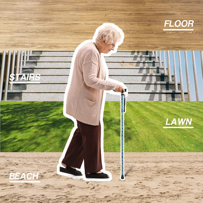 LIXIANG Walking Cane with Replacement Base-Folding Cane,Adjustable Colorful Walking Stick for Men & Women with Comfortable T-Handle,Stylish Balancing Mobility Aid.