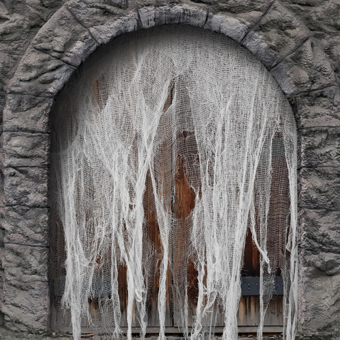 Tlswshsy Large Size 400" x 59" Halloween Creepy Cloth - Creepy Spooky Halloween Decorations - Large Size Scary Creepy Gauze for Halloweens Party Supplies Stairway Window Table Doorways Decor