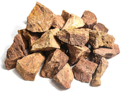 HQRP 10PCS Elephant Skin/Mariam Jasper Rough Stones Natural Fossil Coquina Jasper Crystal Arabic Calligraphy Mineral Rocks - India