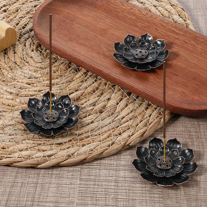 SHENLIU 30 Pieces Incense Holder Lotus Sticks, 2.13inch Incense Burner Cone Burner for Home Fragrance Yoga Sauna SPA Bedroom