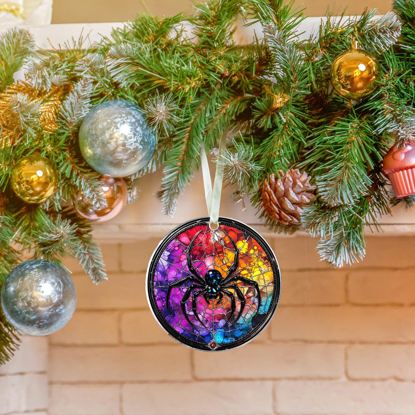 UMACVN Spider Christmas Ornament - Spider Ornaments for Christmas Tree, Animals Christmas Ornaments - Animals Gifts for Lovers - Acrylic Ornament 2025