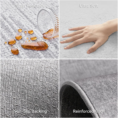 Nayoroom Dark Academia Area Rug, Soft Machine Washable 5x7 Rug, Non-Slip, Non-Shedding, Durable and Easy-Care, Perfect for Living Room, Bedroom, Dining Room.