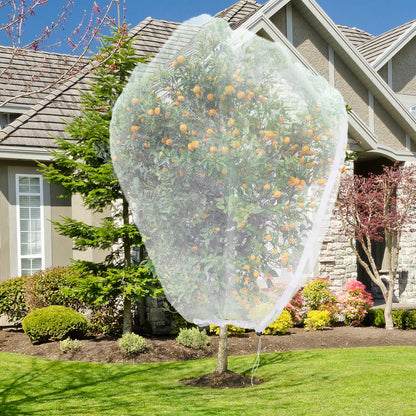 2PCS Fruit Tree Netting with Drawstring and Zipper, 6 * 6FT Garden Netting for Garden Protection, Insect Bird Netting for Fruit Trees, Protection from Anti Birds, Bugs,Cicadas, Insects