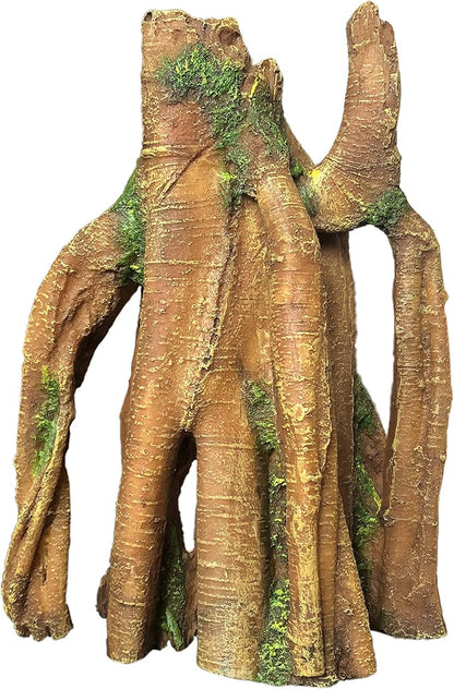 SLOCME Aquarium Resin Tree Trunk Ornament - Fish Tank Wood House Decor, Betta Fish or Other Pets Can Swim Through The Branches