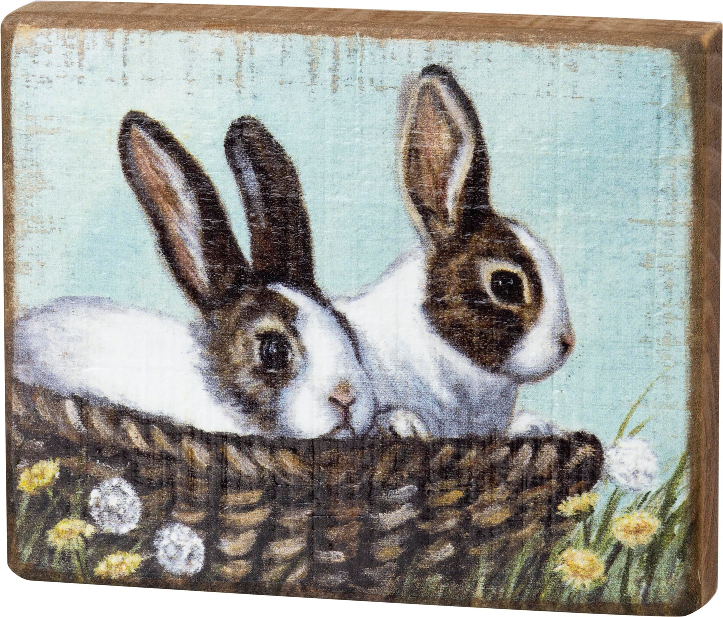 Primitives by Kathy Bunnies Bring Blessings In Abundance Home Décor Sign