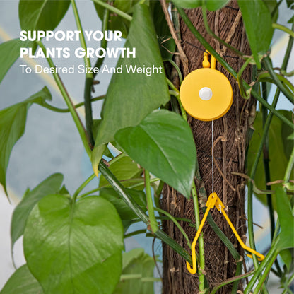 VIVOSUN 12 PCS Retractable Plant Yoyo with Stopper for Grow Support in Tent Garden or Hydroponics, Yellow