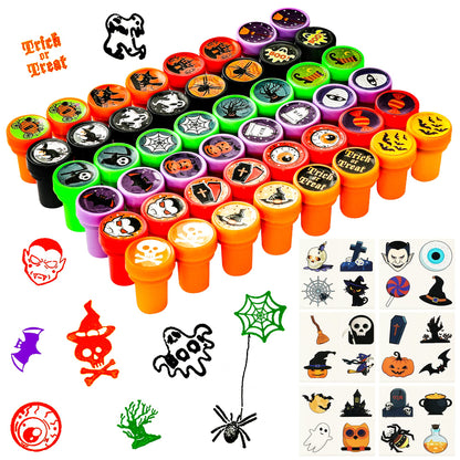 Max Fun 192pcs Halloween Party Favors Toys Stamps Halloween Stickers for Kids Halloween Party Supplies, Goodies Bags, Classroom Game Reward Prizes(Halloween)