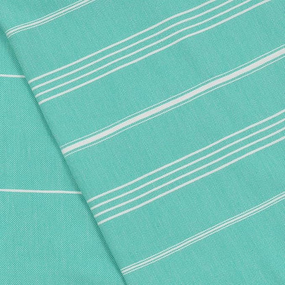 Bersuse Towels Anatolia XL Beach Blanket Throw Blanket Turkish Towel 100% Cotton Extra-Large Quick-Dry Lightweight Premium Peshtemal Towel - 61x82 Inches, Mint Green (Set of 6)