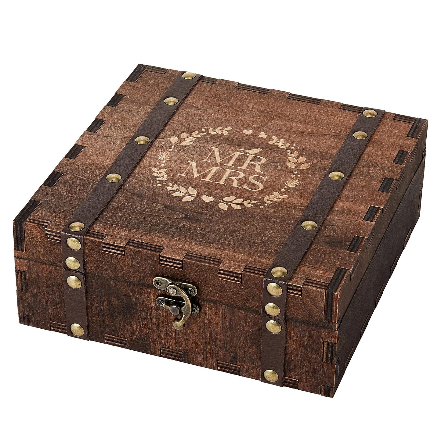 AW BRIDAL Bridal Shower Gifts Mr and Mrs Wedding Keepsake Box for Couples, Wooden Memory Boxes with Lids, Wedding Gifts for Couples 2026, Bachelorette Party Engagement Gift for Newlyweds