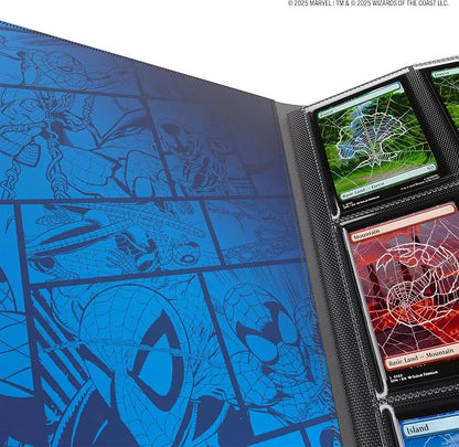 Gamegenic Magic: The Gathering Marvel’s Spider-Man 24-POCKET ALBUM - Official Card Binder Featuring Spider-Man & Green Goblin, Holds 480 Sleeved Cards, Side-Loading Pages & Elastic Strap