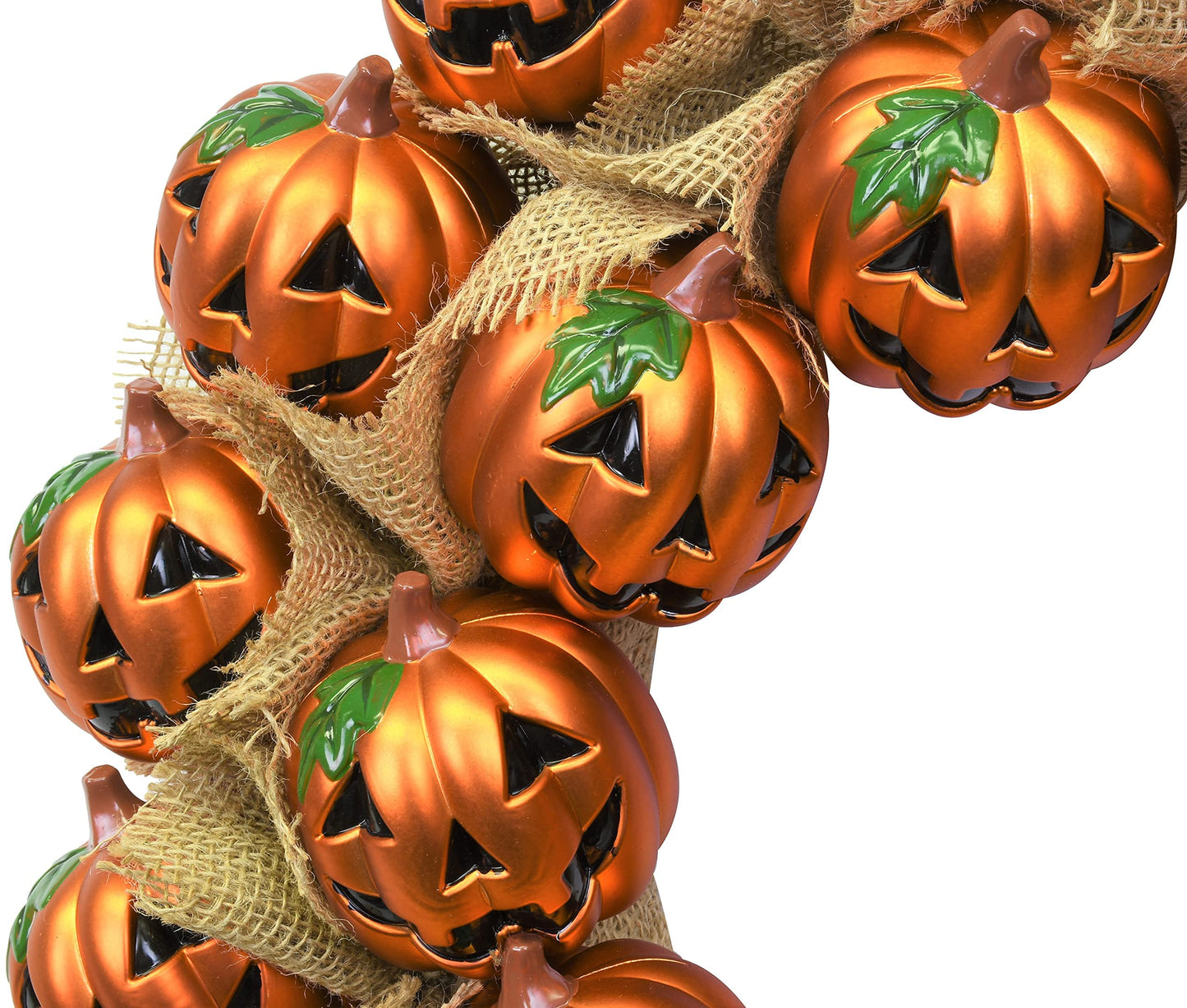 Tree Buddees Jack-O-Lantern Pumpkin Halloween Wreath Decoration