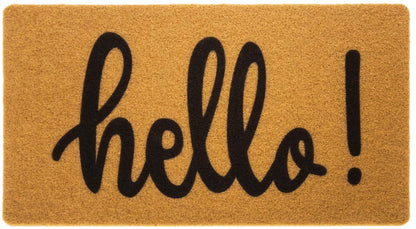 Utaly Hello Door Mat Home Welcome Mats Outdoor Indoor Non-Slip Front Welcome Mat for Home Entrance Outside Entry, Yard, Floor, Patio 17"x 29"