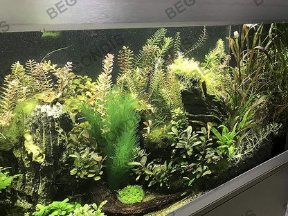 Aquarium Decorations 3Pcs Fish Tank Artificial Green Water Plants Made of Silk Fabrics Plastic
