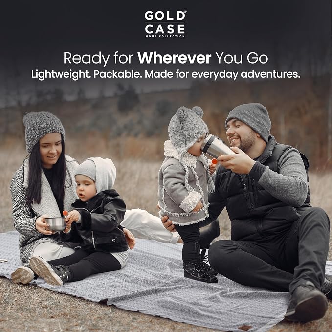 Gold Case Throw Blanket for Couch - 100% Recycled Turkish Cotton Blankets & Throws - Retro Soft Throw Blankets for Living Room - Boho Decorative Woven Couch Blanket - 50x60 - Beige